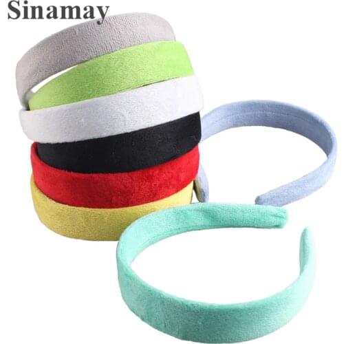 25MM Width Velvet Headband For Women Girls Handbans Candy Color Headwear Fashion Hair Bands Accessories For Girls Hairbands