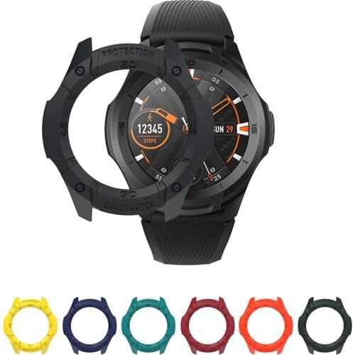 SIKAI Bumper Case Cover for Ticwatch S2 Anti-Scratch Protective Skin for Swim Watch Screen Protector Ultra-Light Multi-Colors