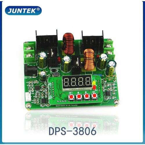 JUNTEK DPS-3806 voltage regulator constant current digital control dc buck-boost power supply module LED driver 0-38V 0-6A