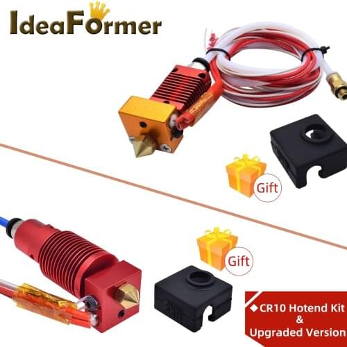 3D Printer Parts CR10 Hotend Extruder kit 12v/24v for Ender-3 CR10 0.4mm Nozzle Aluminum Heat Block with Heater Thermistor