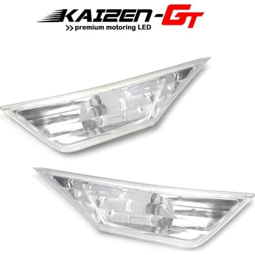 Smoked / Clear Lens Front Bumper Side Marker Light Housings Fender Side Marker Light Covers For 2016-up 10th Gen Honda Civic