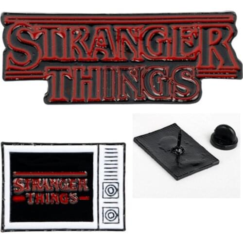 Stranger Things Enamel Pins TV Set Series Eleven Waffles Friend Don't Lie Brooch Badge Shirt Lapel Accessories Gift for Fans