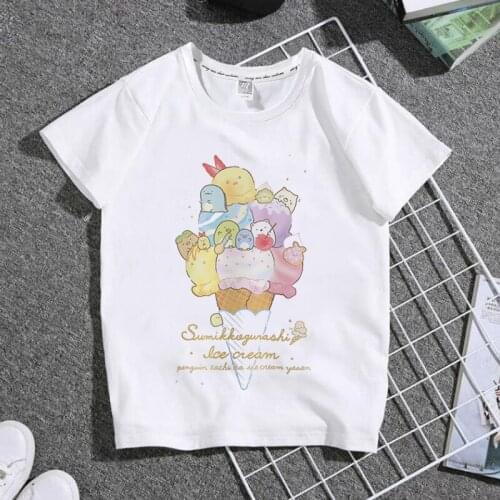 Summer Children T-shirts Hot Kawaii Cartoon Cute Sumikko Gurashi Child Boys Girls Family Clothes Kids T-shirt Tops Baby Tee