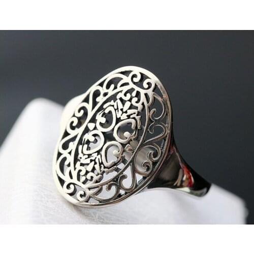 New Retro Thai silver ring opening silver girl RING 925 Sterling Silver Fashion oval ring free shipping