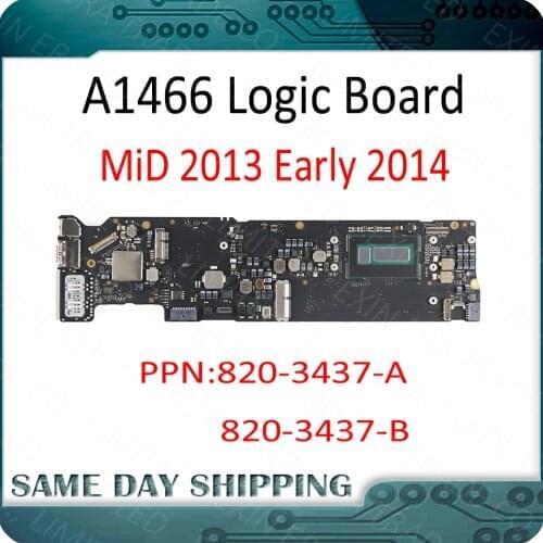 Original for MacBook Air 13" A1466 Motherboard Mainboard Logic Board 2013 2014 820-3437-A 820-3437-B MD760 EMC 2632