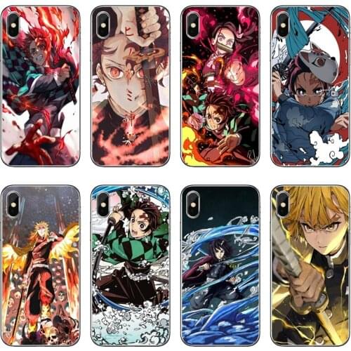 Anime Cartoon Demon Blade Transparent Phone Case For iPhone 12 11 Pro Max Mini XS Max XR X 8 7 Plus 6 6S Plus 5 5S SE 2020