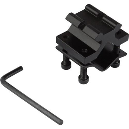 Adjustable Bipod Adapter with Rail Barrel Tube Mount for Picatinny Weaver Scope Flashlight Laser Sight Torch Clip Accessories