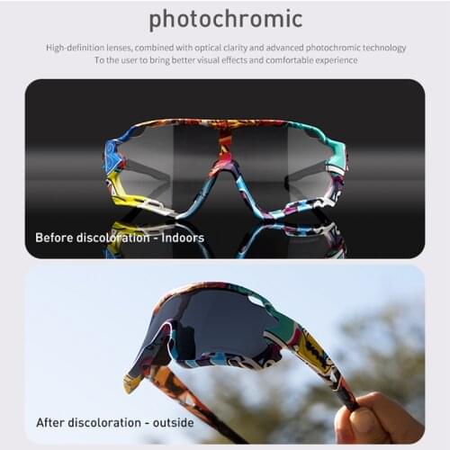 2019 New Photochromic Multi Mountain Road Running fishing Outdoor sports sunglasses Bike Glasses men women Cycling SunGlasses