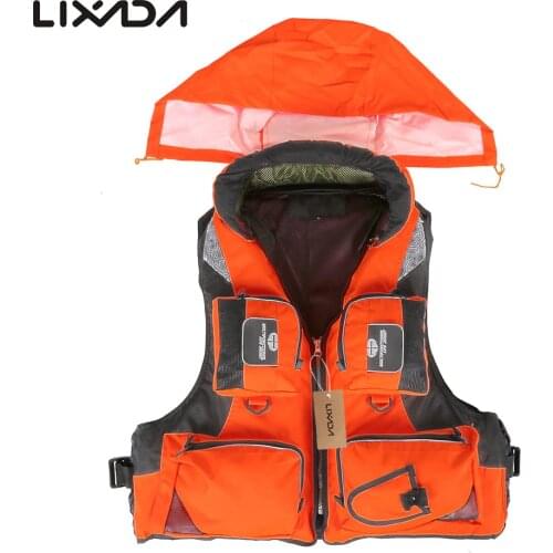 Unisex Polyester Life Jacket Swimming Life Vest L-XXL Fishing Vest Outdoor Sport Safety Life Jacket For Drifting Boating Kayak