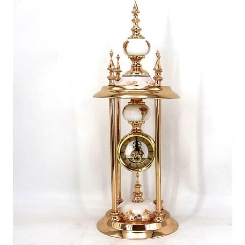 Home Decoration Table Clock European Desk Clock Stand Old Desktop Clock TableLiving Room