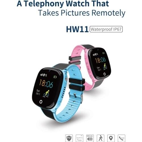 HW11 SmartWatch for Kids GPS Bluetooth Pedometer Positioning IP67 Waterproof Sport Touch Screen Watch Perfect gifts for children