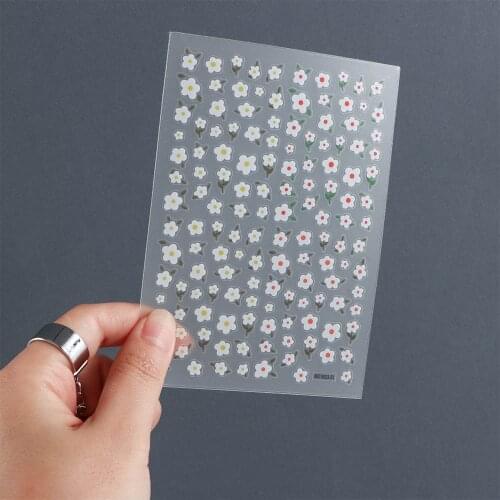 1 Sheet Exquisite Retro Nail Slider Decal Waterproof Art Stickers Rose Flower Design Manicure Decoration Accessories