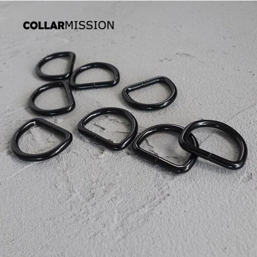 100pcs/lot Retailing D rings for 25mm Webbing Dog Collar belt Plated metal buckle Semi ring Ribbon clasp Knapsack belt DK25HX