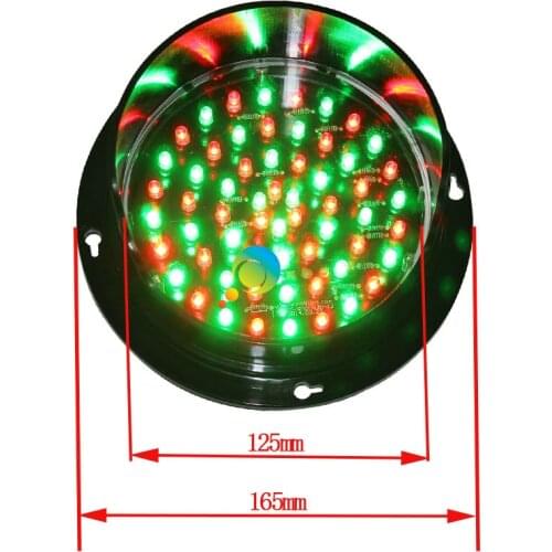 OEM design 125MM mini school teaching signal light bi-color red green traffic light