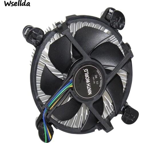 4-pin connector CPU with aluminum heat sink and 3.5-inch fan for desktop computers Intel Core i3/i5/i7 socket 1150/1155/1156