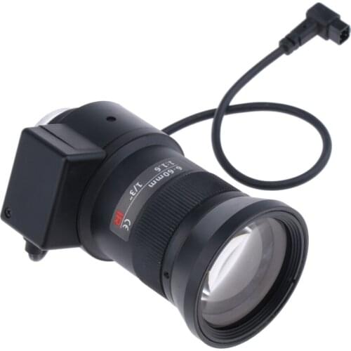 6-60mm CCTV Lens CS Mount 2.0MP 1/3" F1.6 Vari-focal Auto Iris Lens Dc Drive