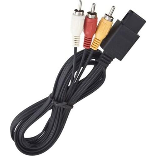 Audio Video AV Composite Cable to RCA Cord for Nintendo 64 N64 GameCube GC NGC SFC TV Monitor Connect Wire