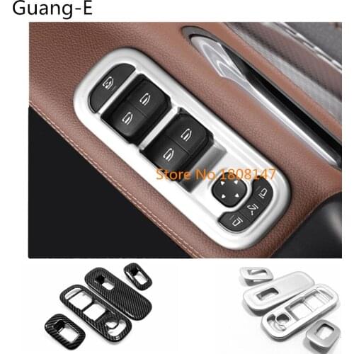Car Door Window Inner Glass Panel Armrest Lift Switch Button Trim Frame For Mercedes Benz A Class W177 A180 A200 A250 2019 2020