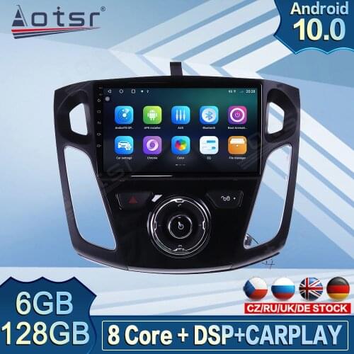Carplay 128GB Car Multimedia Player For Ford Focus mk3 2012 - 2017 Android Radio Recorder GPS Navigation DVD Player Head Unit