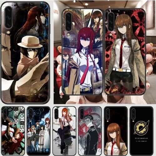 Steins Gate Anime Kurisu Makise Phone case For Samsung Galaxy A 3 5 7 8 10 20 21 30 40 50 51 70 71 E S 2016 2018 4G black luxury