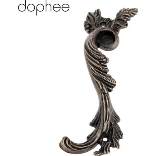 Dophee 98mm Antique Furniture Handle Cabinet Knobs and Handles Drawer Kitchen Cupboard Vintage Pull Handle Furniture Fittings