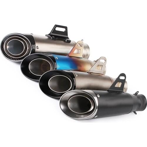51mm inlet Motorcycle Exhaust Muffler escape moto Racing Sport Pit Dirt Bike For suzuki ltz 400 cb650f yamaha mt 125 R1 R6