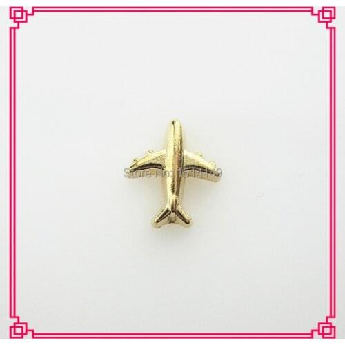 Hot selling gold plating plating love shopping charms living glass floating memory lockets charms