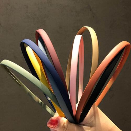 Fashion Women Solid Headband Bezel for Hair Plastic Hair Bands Hair Hoop Girls Simple Scrub Headbands Hairband Hair Accessories