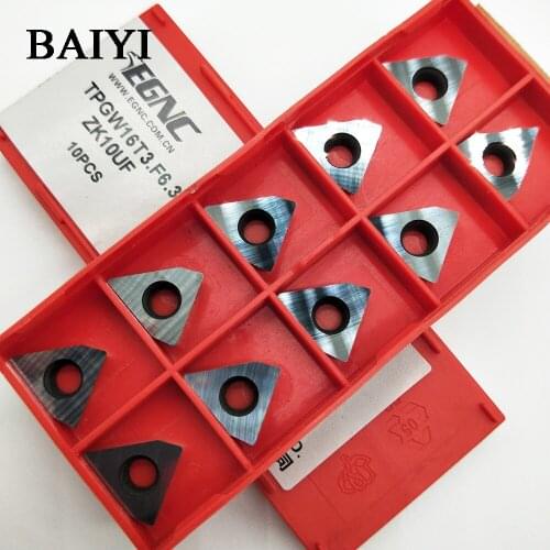 10pcs TPGW16T3.F6.3 ZK10UF CNC turning cutter tools Carbide insert carbide inserts CNC lathe turning tools