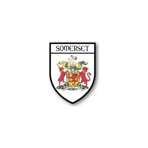 Sticker Car Motorbike Adhesive Souvenir Coat of Arms Vinyl Somerset R2 Stickers for Laptops, Office Supplies, Motorcycles, Cars