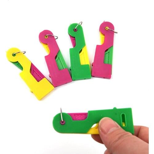 5Pcs New Sewing Needle Threader Thimble Tool Threader Elderly Guide Needle Easy Device Automatic Sewing Supplies