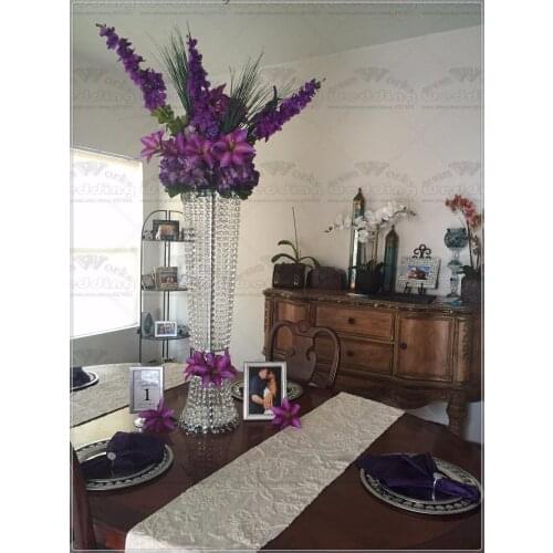 6pcs 80cm Tall Acrylic Crystal Wedding Road Lead Wedding Centerpiece Event Party Decoration/Event Party Decoration Candlestick