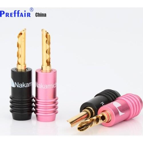Gold plated BFA audio Gold Plated Aolly Body BFA banana plug 12pieces Hi End Gold plated banana connector