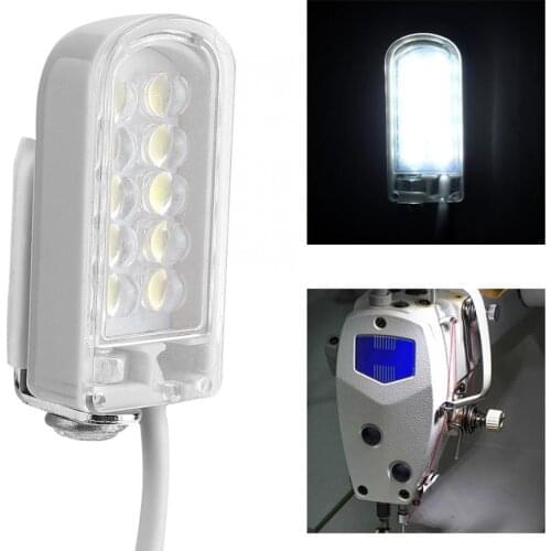 AC 110-265V LED Sewing Machine Light Gooseneck Lamp With Magnetic Base For Sewing Machine For Lathes Workbenches