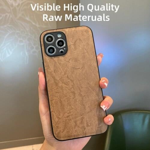 Luxury Shockproof Camera Lens Protection Leather Cell Phone Case For iPhone13 12 Pro Max 11 XR Smartphone Back Cover Coque Funda