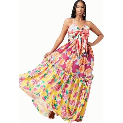 Sexy Summer Dress Women Color Maxi Dresses for Women Party Long Dress Backless Dresses Plus Size Clothing Woman Dress Vestidos