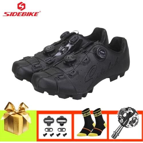 SIDEBIKE mountain bike shoes men sapatilha ciclismo mtb SPD Pedals breathable superstar Spinning self-locking bicycle mtb shoes