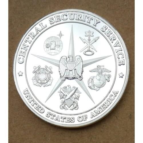 USA central Security Service Commemorative Coin Badge Embossed Plated Coins Collectibles Art Souvenir Friends Gifts