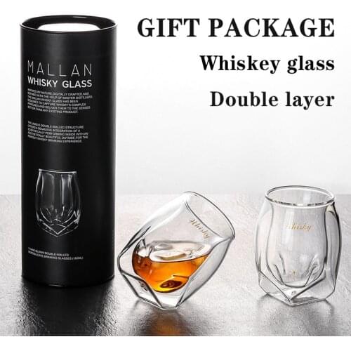 Whiskey Glass Double Glass Wine Glass Bar Tequila Glass Beer Glass Home Kitchen Drinking Glass Tea Cup Party Glass Cup Set