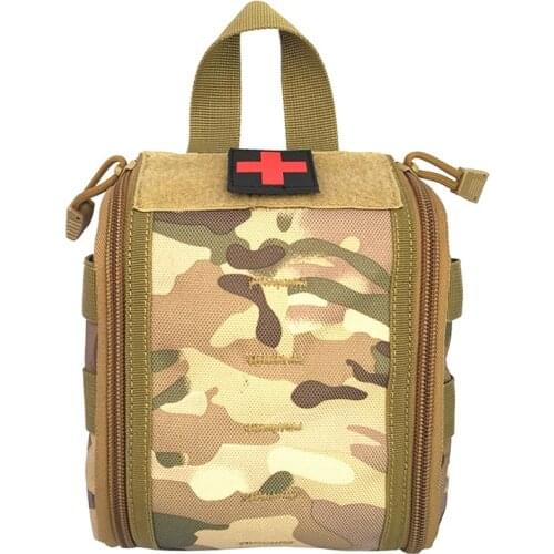 Tactical Molle Medical Kit Pouch Emergency Survival Gear Bag First Aid Kit Pouch Tool EDC Hunting Utility Belt Bag
