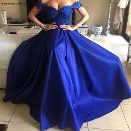 A Line Long Prom Dress Cheap Off Shoulder Open Back Floor Length Backless Evening Party Gown Custom Made Plus Size