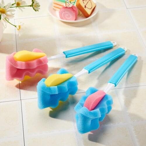 Retractable Cup Sponge Brush Can Be Hung Slip Versatile Wash Cup Simple Durable Bottlebrush Kichen Accessories Cleaning Brush