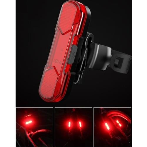 Bicycle Taillights LED USB Rechargeable Bike Tail Light Cycling Rear Light Waterproof Safety Warning Lamp MTB Road Accessories