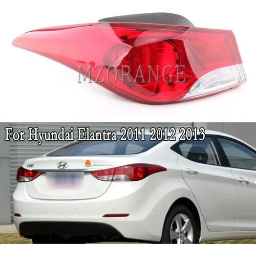 MIZIAUTO Rear Tail Brake Light For Hyundai Elantra 2011 2012 2013 Taillight Rear Reverse Signal Fog Lamp Car Accessories