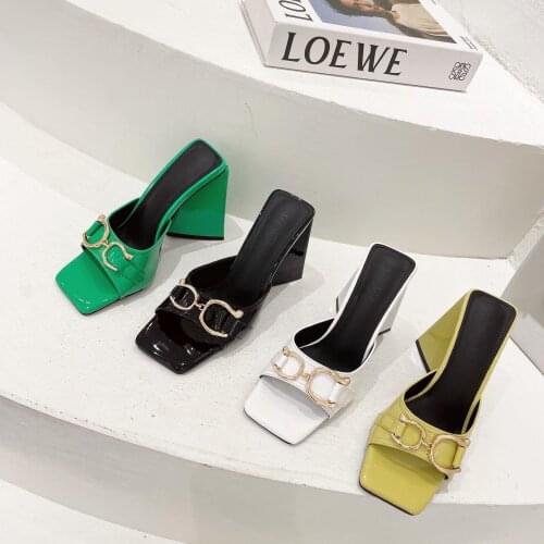 2021 Women High Heels Female Pumps Shoes Ladies Summer Sandals 10.5cm Heels Shoes Fashion Party Sandals Slides for Women