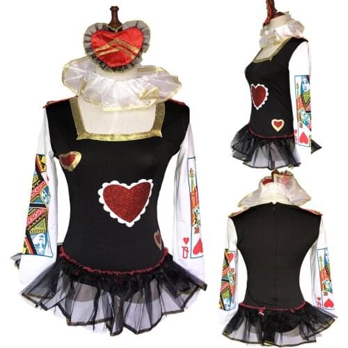 Halloween Costume for Women Alice Madness Return The Queen of Hearts Dresses Uniform Vampire Demons Costumes Masquerade Shower