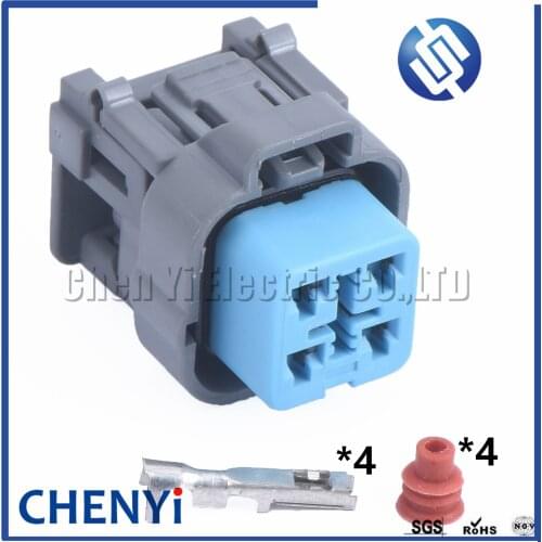 1 set 4 Pin 2.2mm Gasoline Pump Plug Fuel Pump Connector For Honda Accord Fit CRV Civic Odyssey 6189-6887