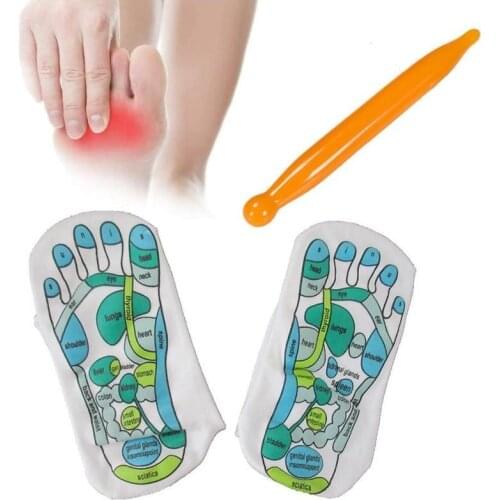 2pcs Socks 1pcs Pen Acupressure Reflexology Socks Physiotherapy Massage Relieve Tired Feet Reflexology Socks Foot Point Sock