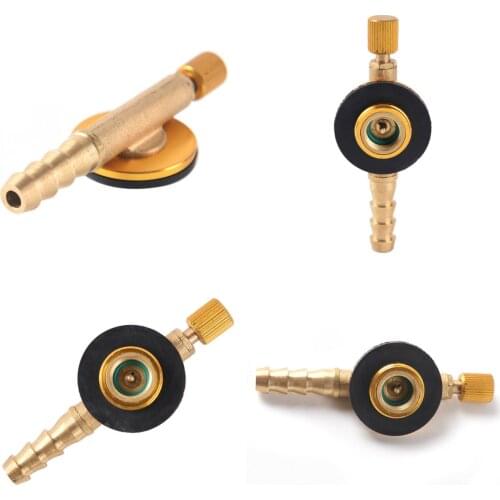 1pc 7.8cm Charging Inflatable Valve Adapter valve adapter Stainless Steel Camping Gas Stove Switching