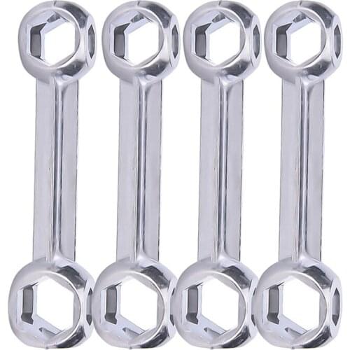 10 In 1 Mini Portable Bicycle Bike Repair Tool Bone Shape Torque Wrench Hexagon Holes Cycling Spanner Hand Multi Tools